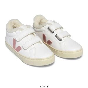 VEJA Esplar Scratch Lined Sneakers | white and Pink size EU 30